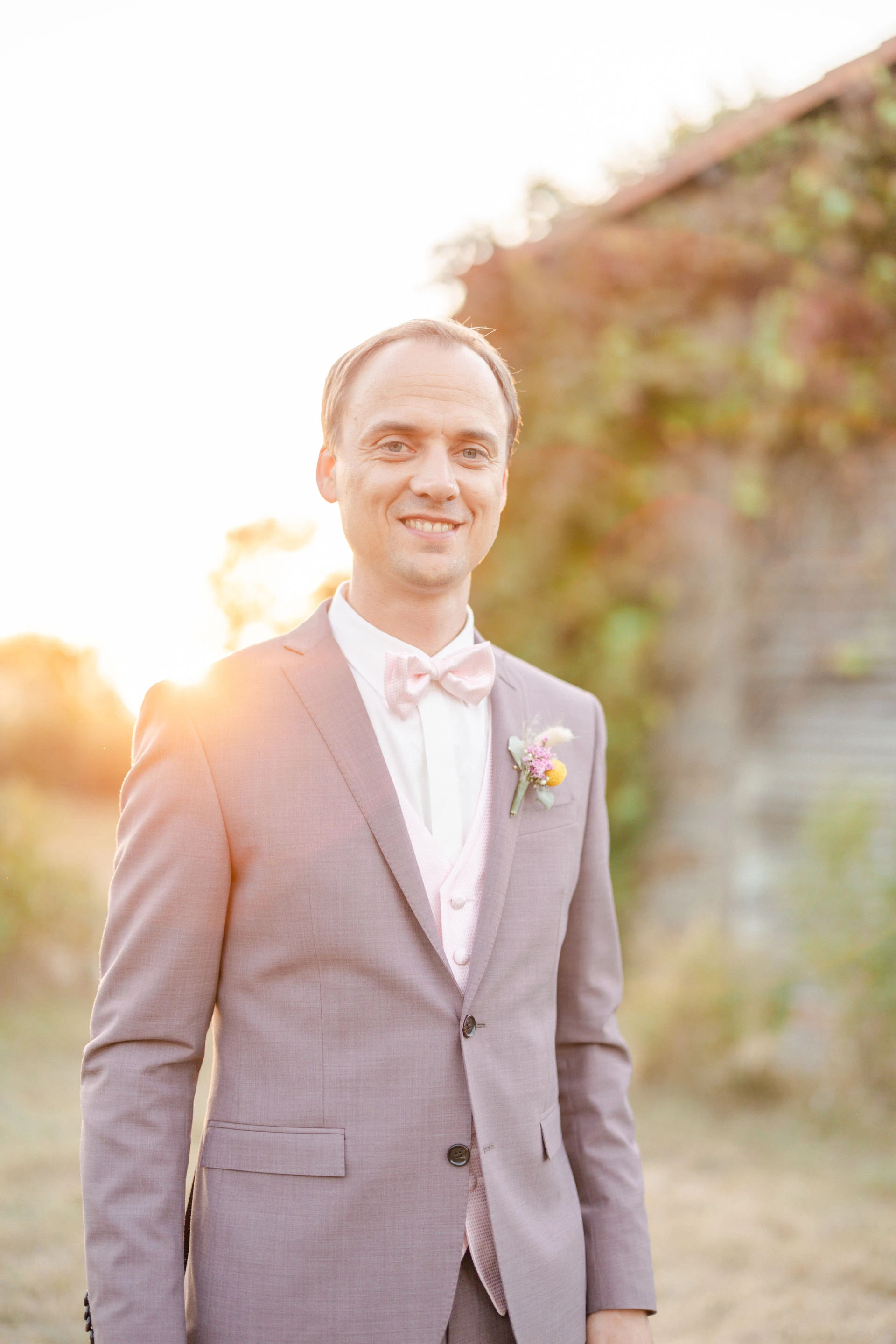 collier noeud papillon rose bonheur costume